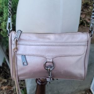 Rebecca Minkoff Mini Mac Metallic Rose Gold Purse